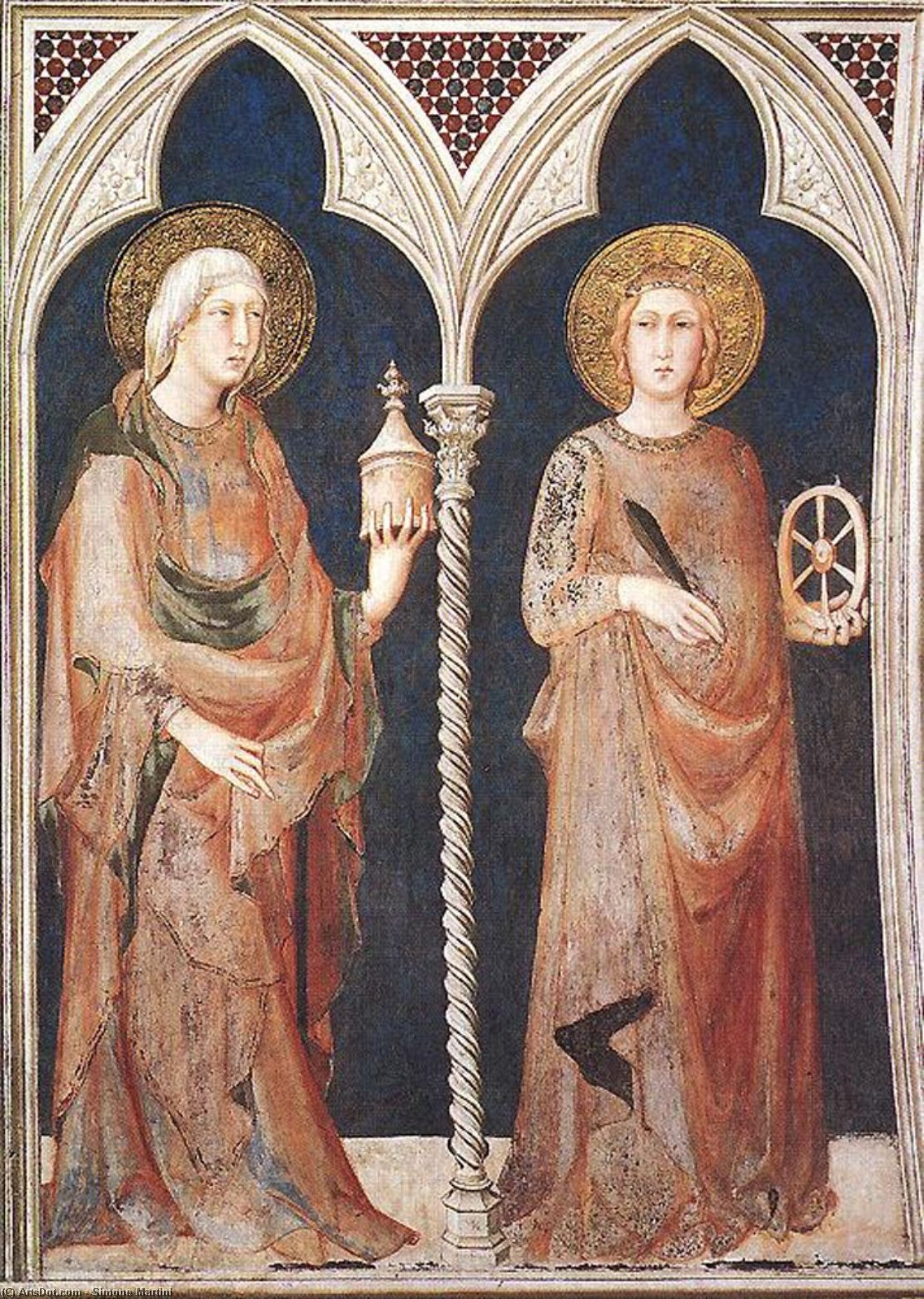 St Mary Magdalene And St Catherine Of Alexandria — Симеон Матињи
