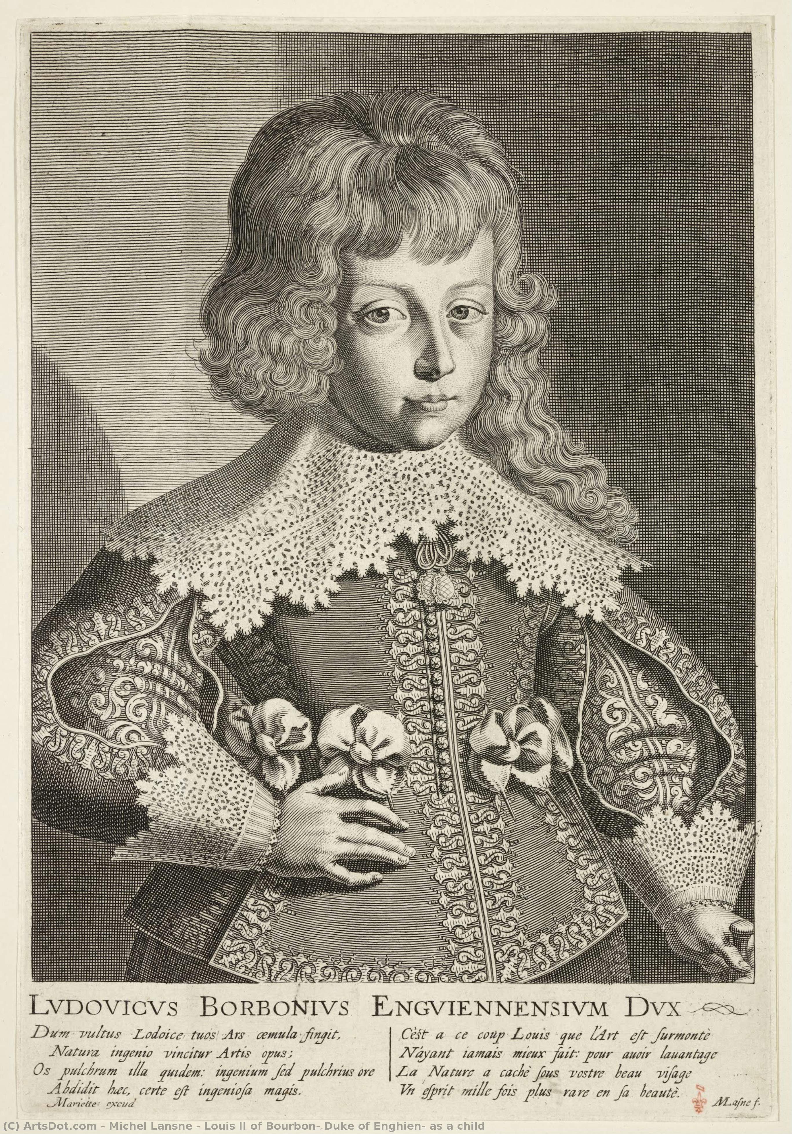 Louis Ii Of Bourbon, Duke Of Enghien, As A Child — Michel Lansne