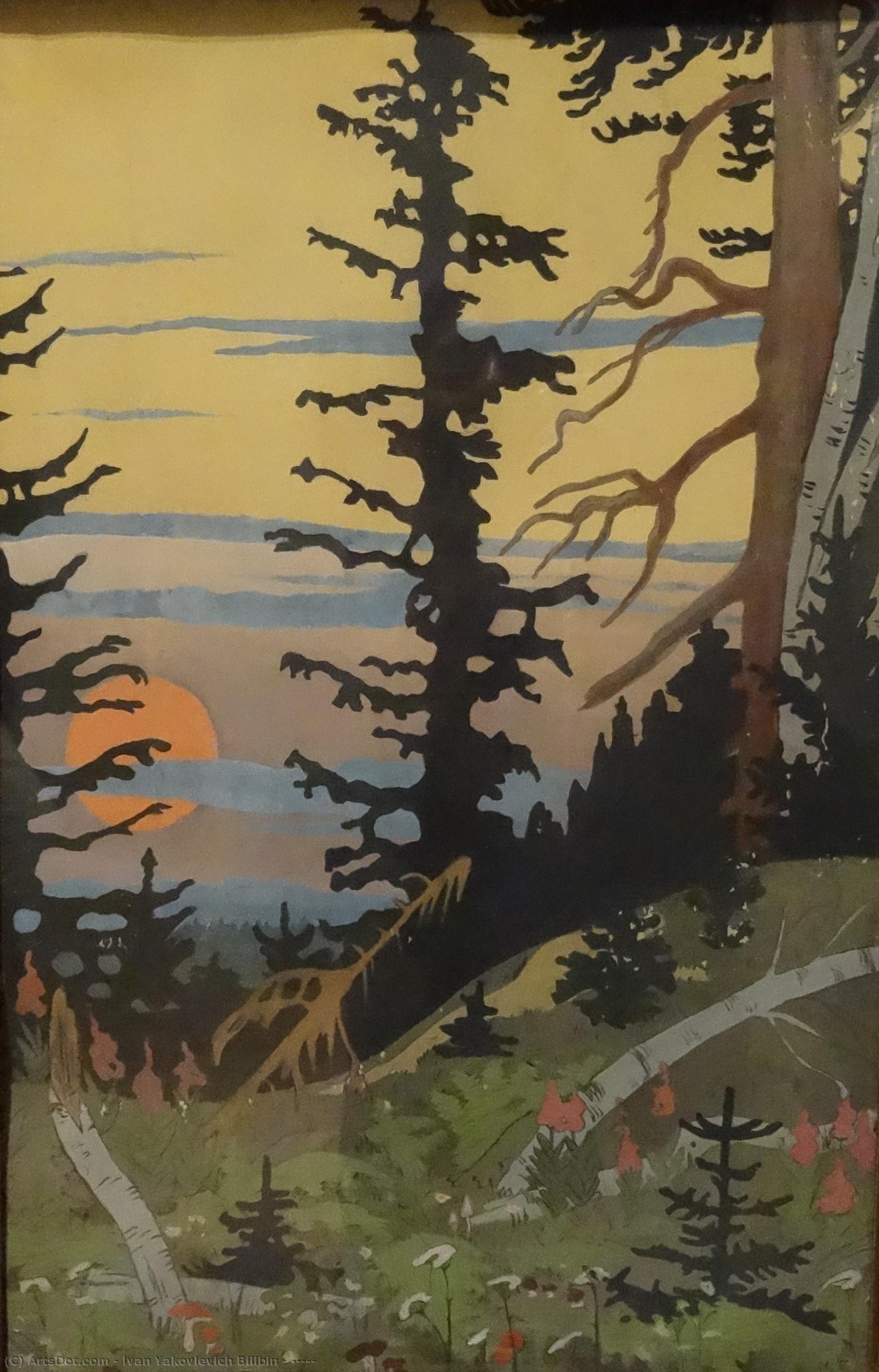 Закат — Ivan Yakovlevich Bilibin