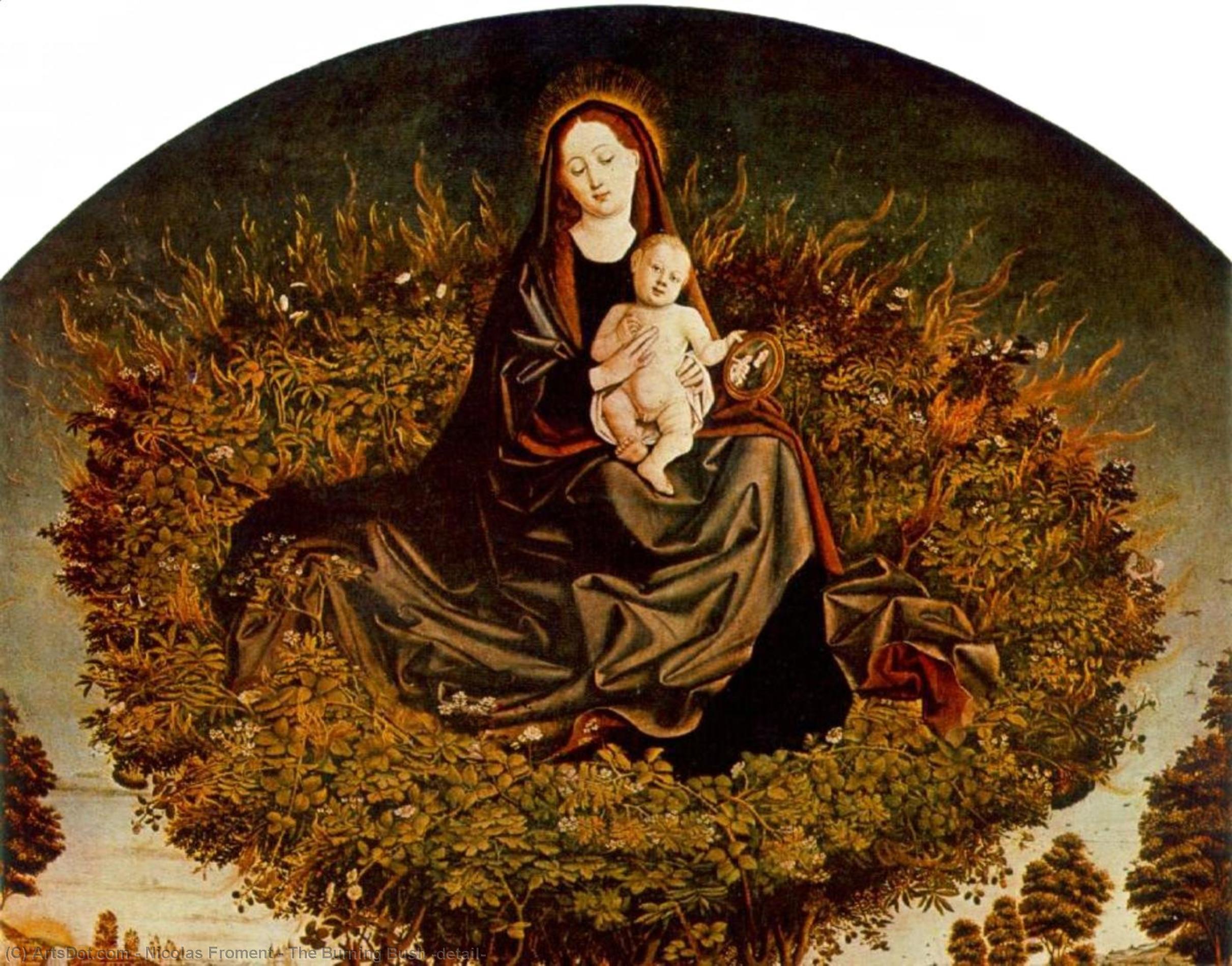 The Burning Bush (detail) — Nicolas Froment