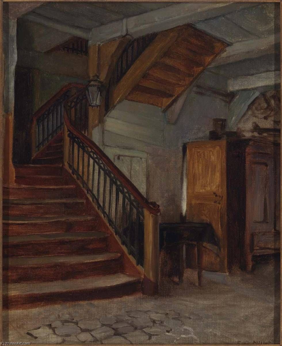 Room Interior With Winding Staircase — Фрэнсис Дэвис Милетт