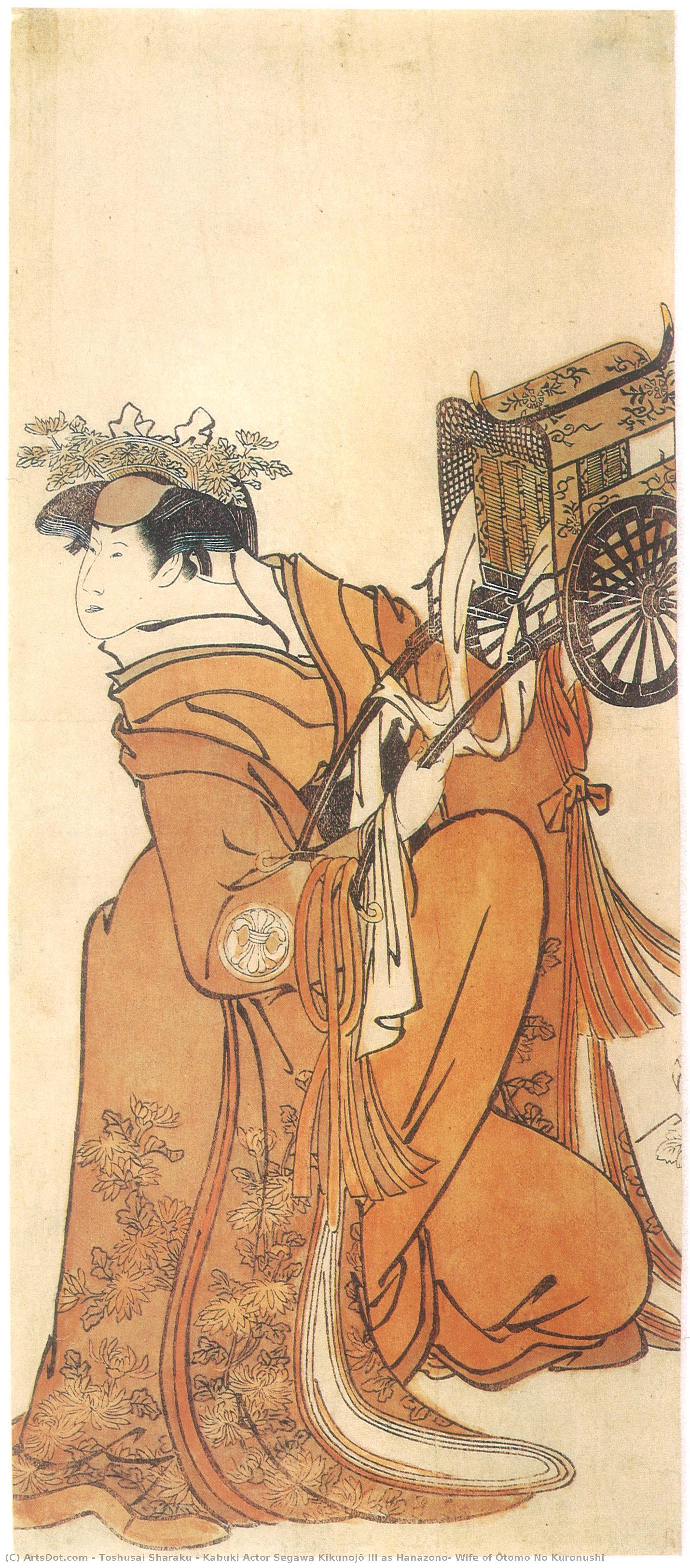 Kabuki Actor Segawa Kikunojō Iii As Hanazono, Wife Of Ōtomo No Kuronushi — Tōshūsai Sharaku