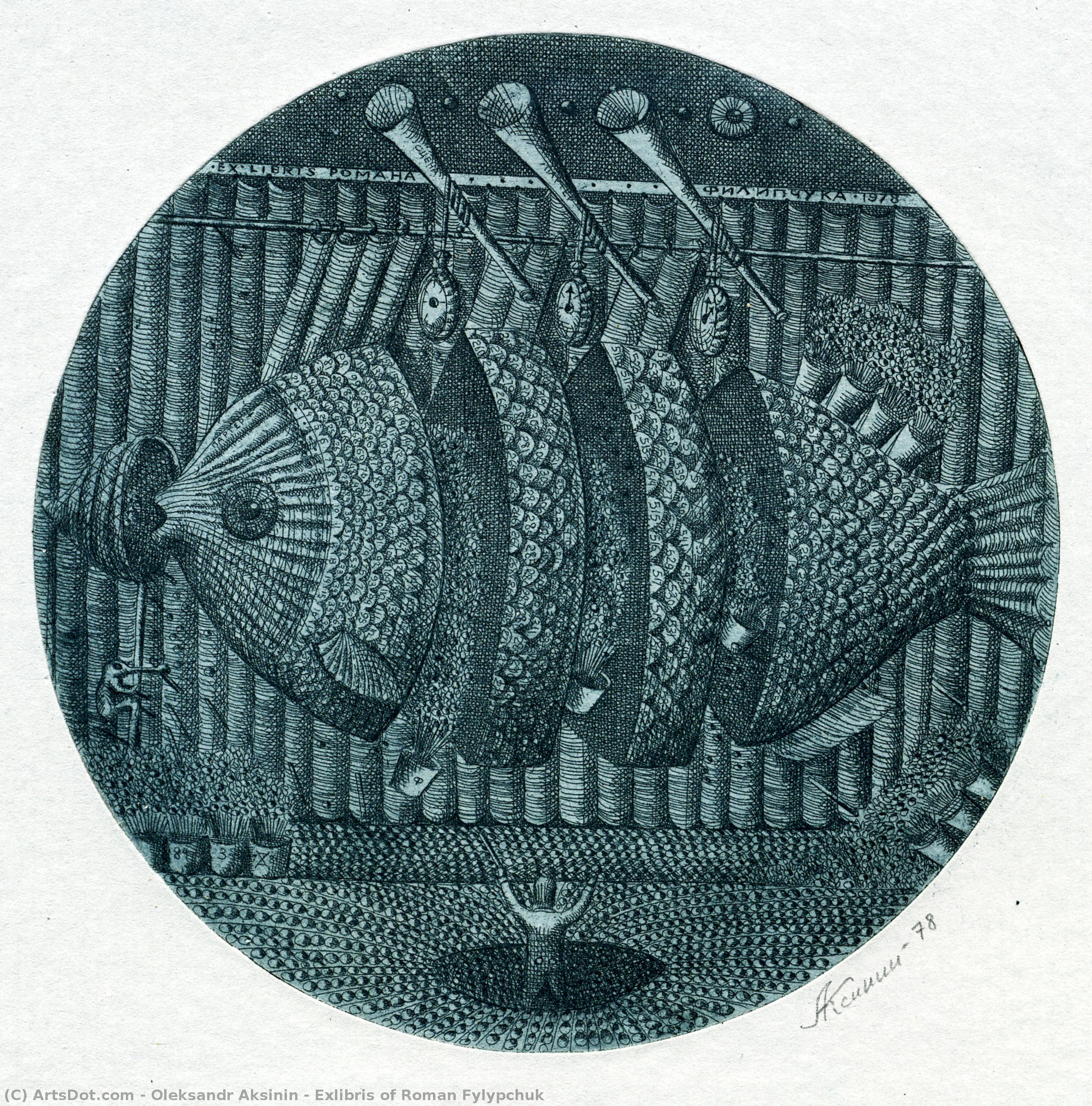 Exlibris Of Roman Fylypchuk — Oleksandr Aksinin
