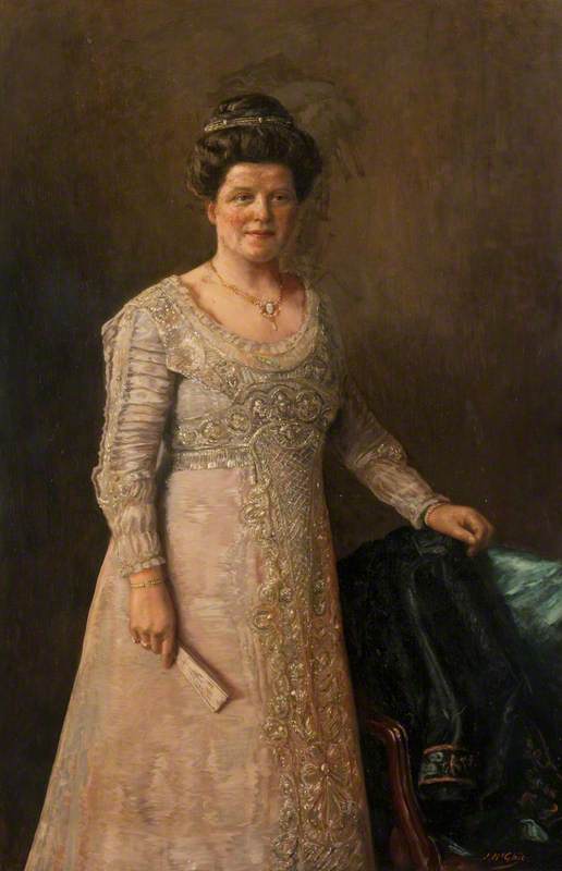 Lady With A Fan — John Mcghie