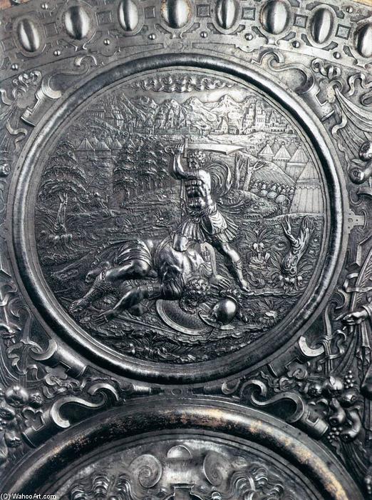 Shield For Francesco I De' Medici (detail) (11) — Benvenuto Cellini