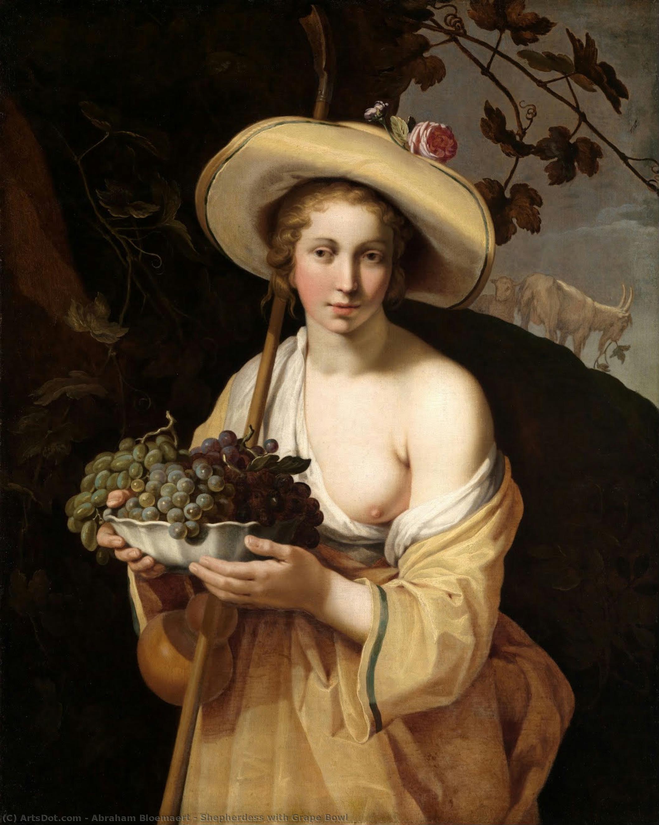 Shepherdess With Grape Bowl — Абрахам Блоемарт