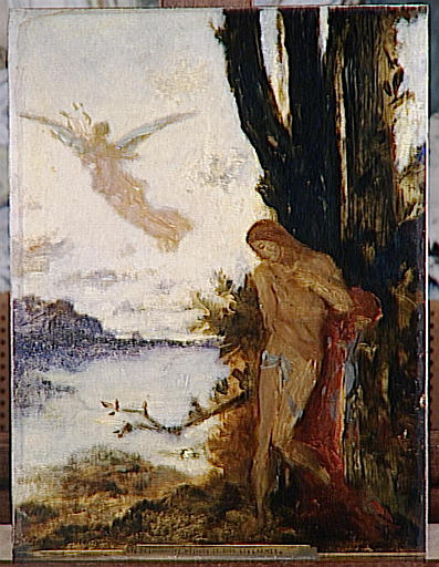 La Vie De L'humanité L'age D'argent. Hésiode Et Orphée. Hésiode. Le Soir. Les Larmes — Gustave Moreau