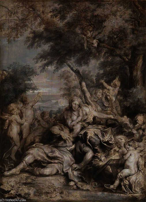 Carlo And Ubaldo See Rinaldo Conquered By Love For Armida — Sir Anthony Van Dyck