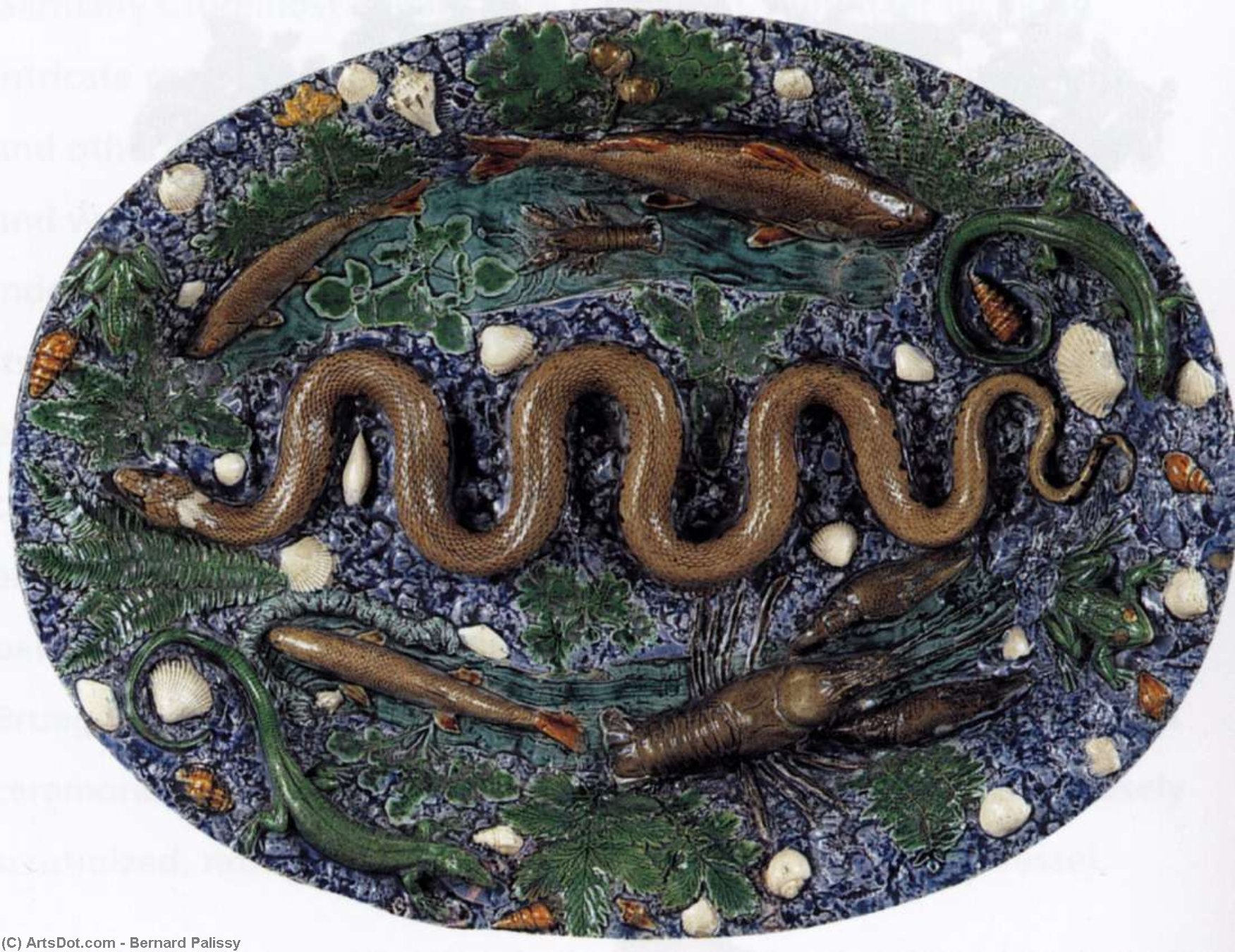 Oval Platter — Bernard Palissy