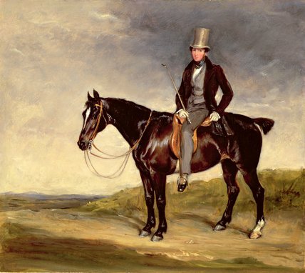 John Hay-mackenzie On His Dark Bay Cob — Sir Francis Grant