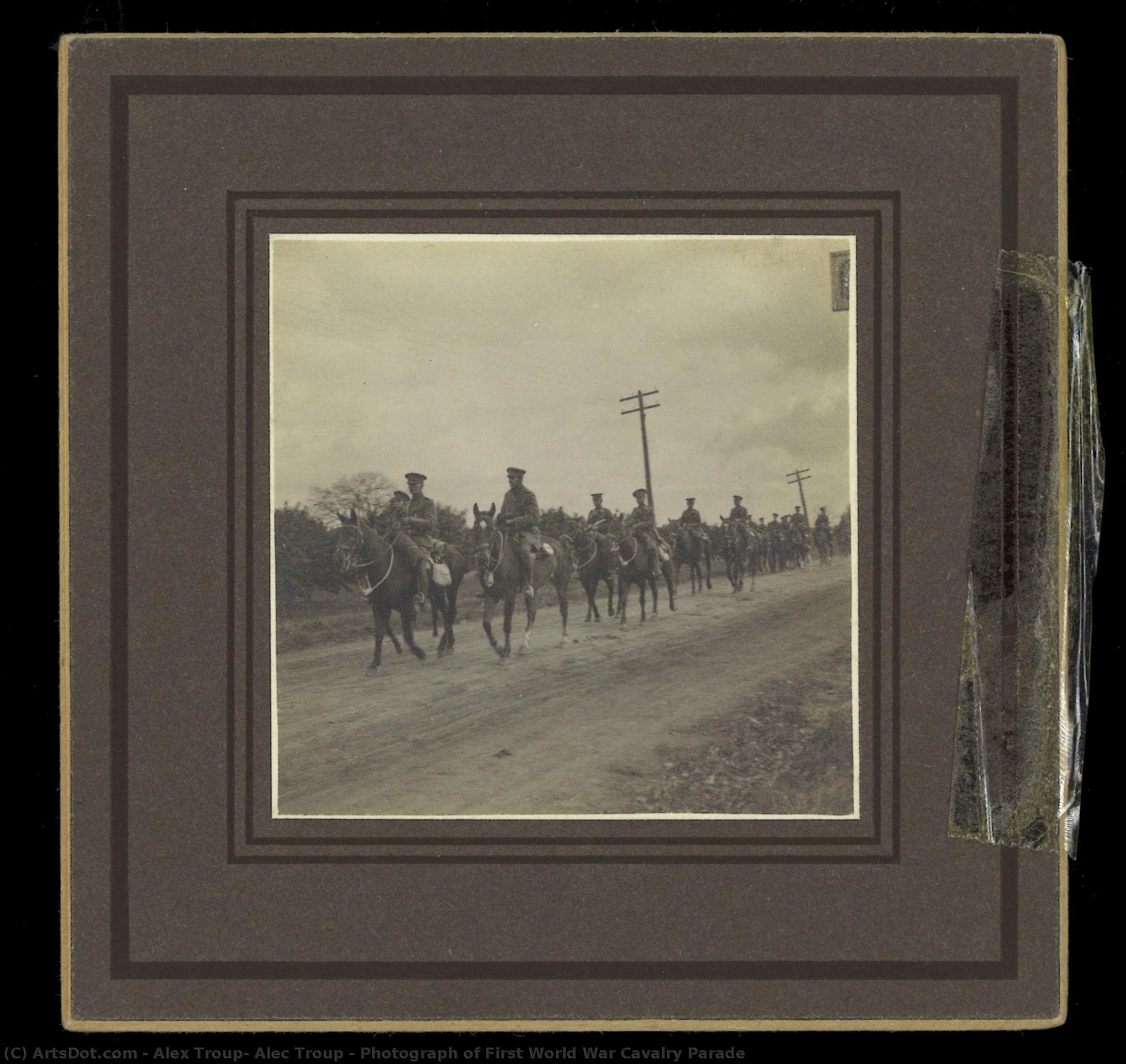 Photograph Of First World War Cavalry Parade — Alex Troup, Alec Troup