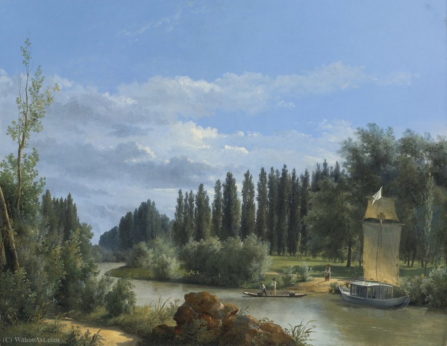 Iew Of The Park Of Château De Neuilly — Louis Léopold Robert