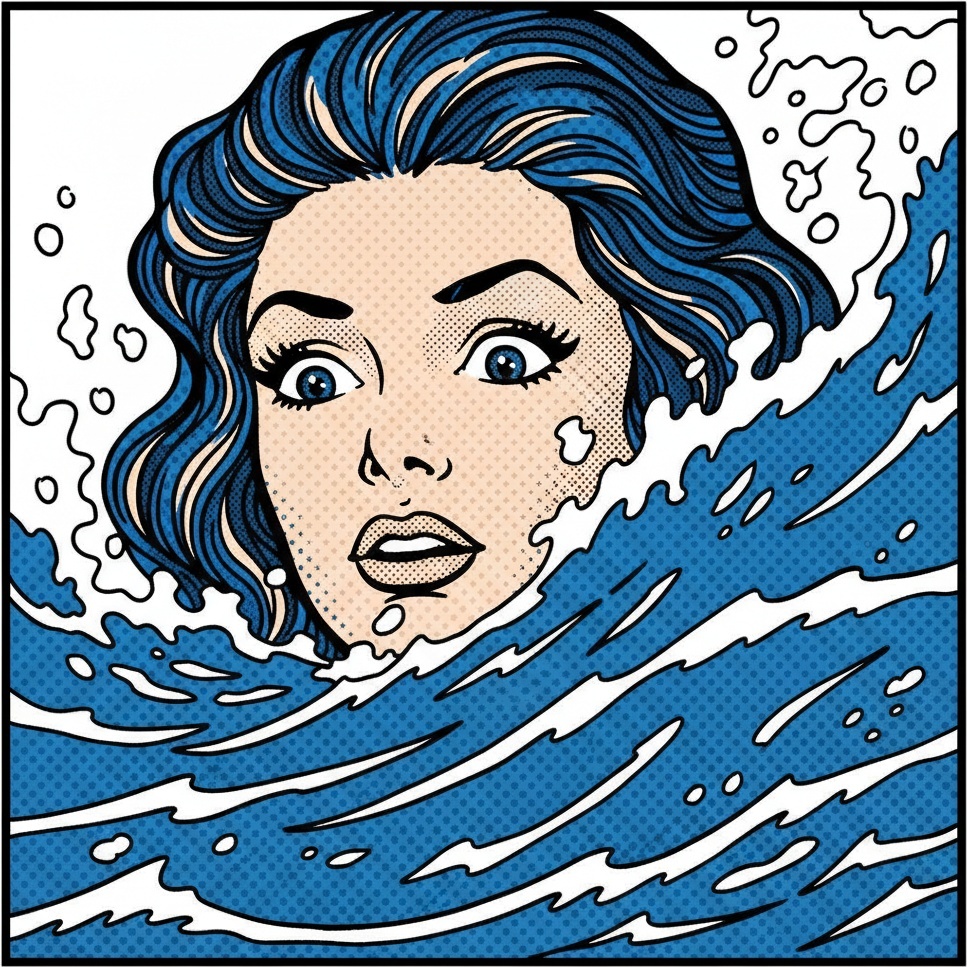 Submerged Reverie In Ben-day Blue: A Singular Vision — Marc Duvallier