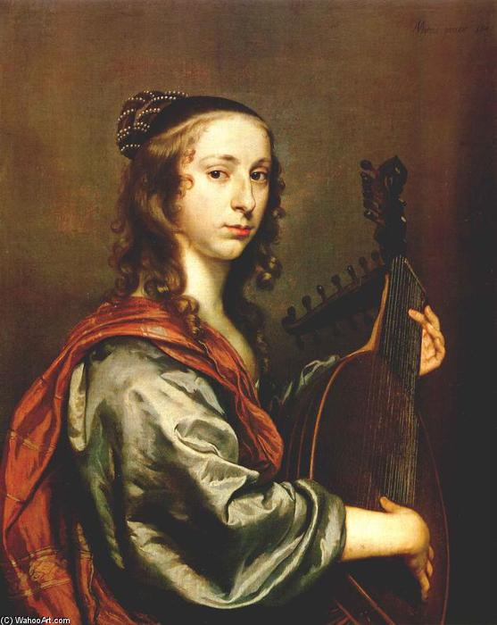 Lady Playing The Lute — Johannes Mytens