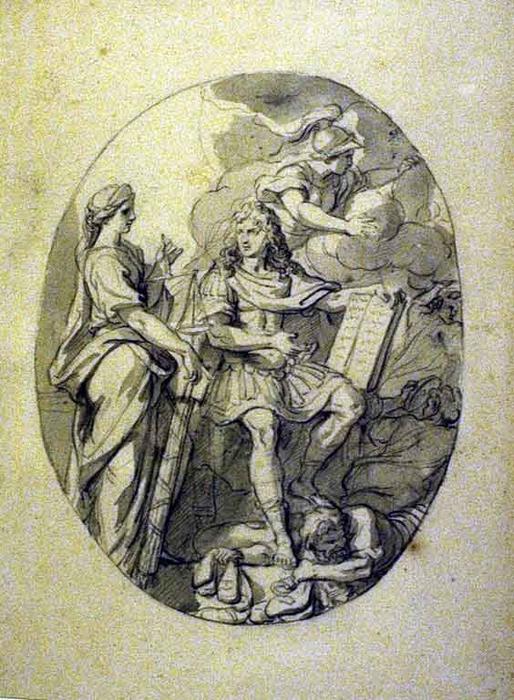 Sketch Of King Louis Xiv. — Charles Le Brun