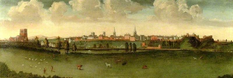 Prospect Of Shrewsbury From Underdale, Shropshire — John Bowen