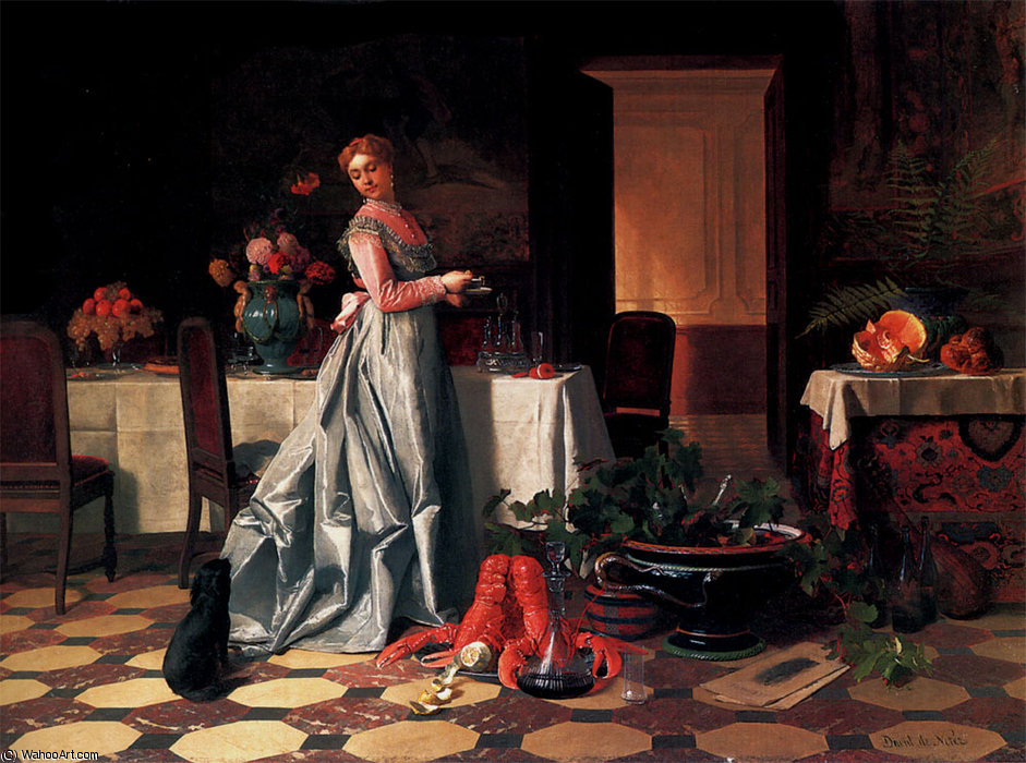 Preparing The Banquet Copy — David Emile Joseph De Noter