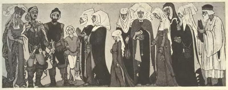 Sketches Of Costumes For ''sister Beatrice'' — Nicholas Roerich