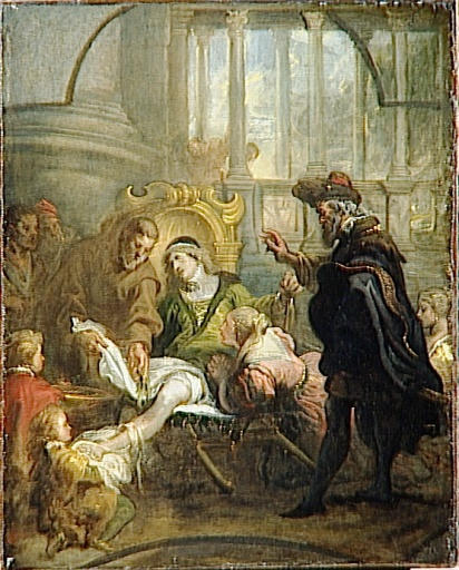 Saint Francois De Paule Guerissant Jean Caratello, Dit Autrefois Miracle De Saint Martin — Theodoor Van Thulden