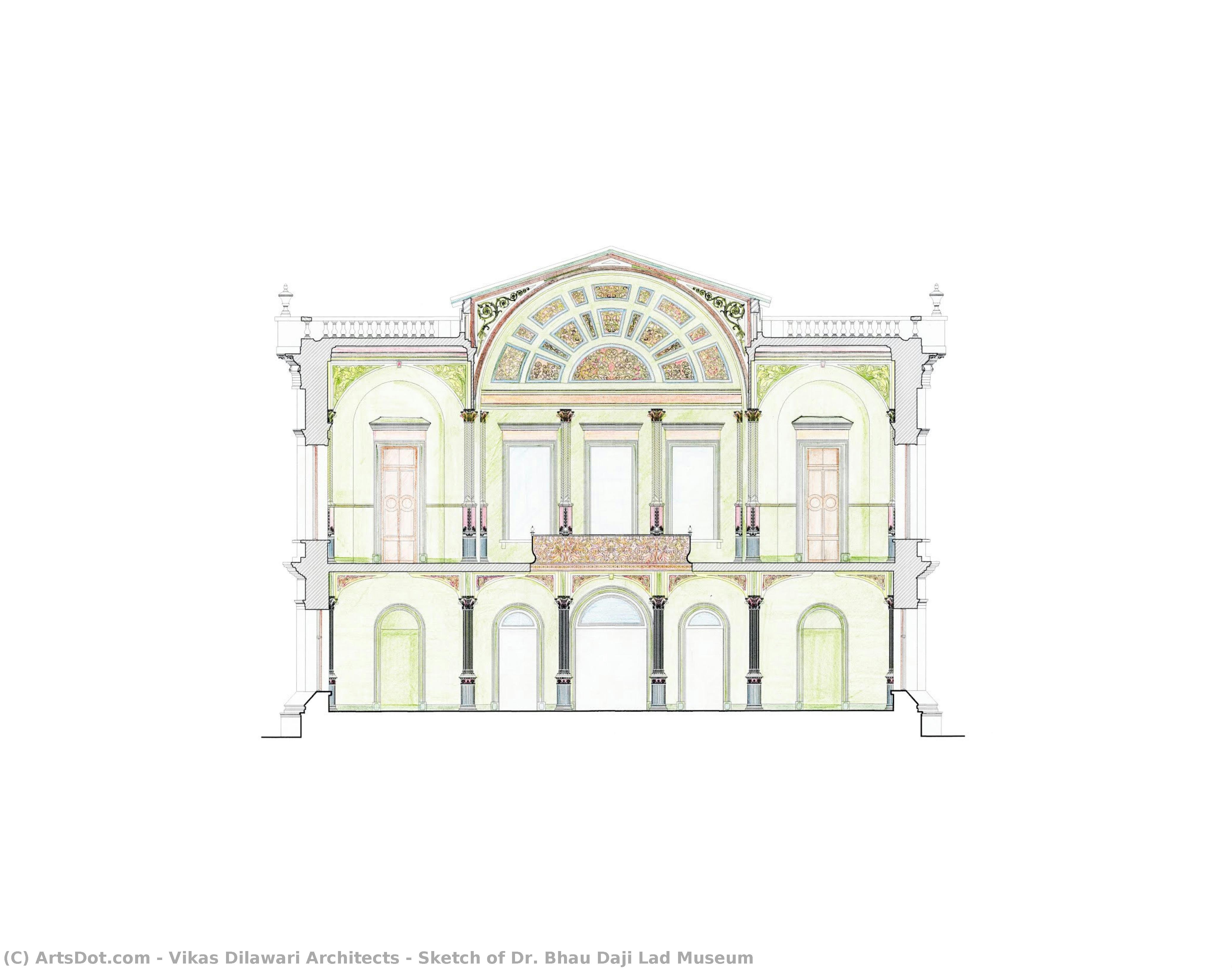 Sketch Of Dr. Bhau Daji Lad Museum — Vikas Dilawari Architects
