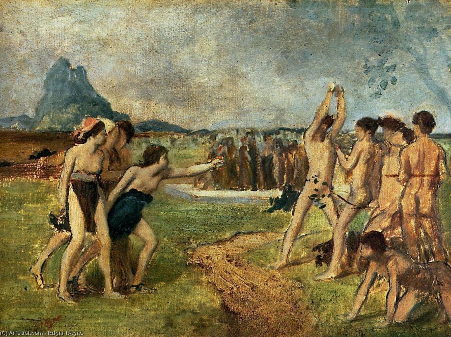 Young Spartans Exercising — Hilaire-germain-edgar Degas