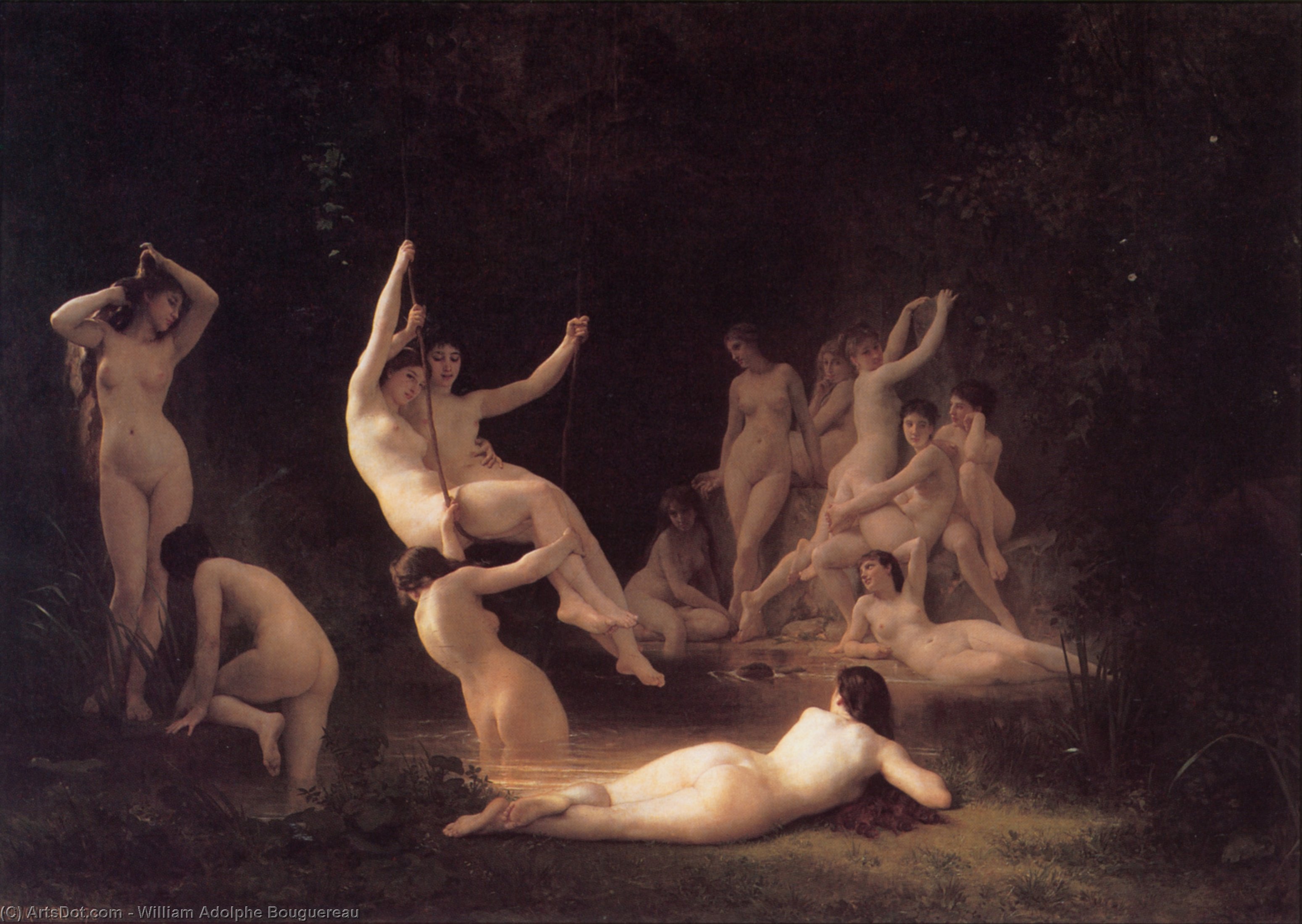 Das Nymphaeum — William-adolphe Bouguereau