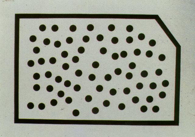 Randomdot Correlogram - The Golden Fleece (stereoscopic Work, Left Component, Unfinished), Circa 1977 — Salvador Dalí