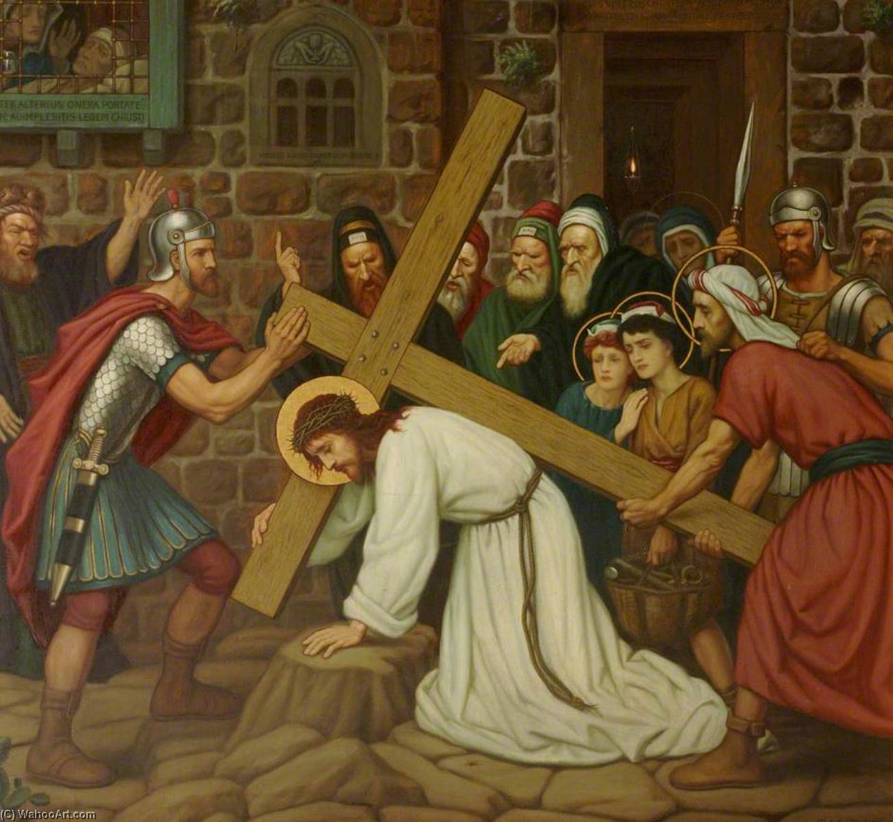 Simon Helps To Bear The Cross (part Of ‘stations Of The Cross’) — Edward Arthur Fellowes Prynne