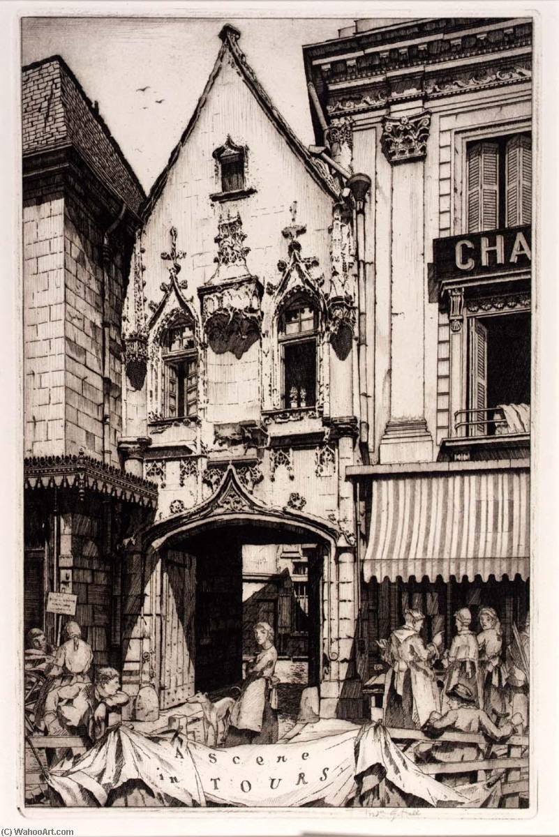 A Scene In Tours — Frederick G Hall