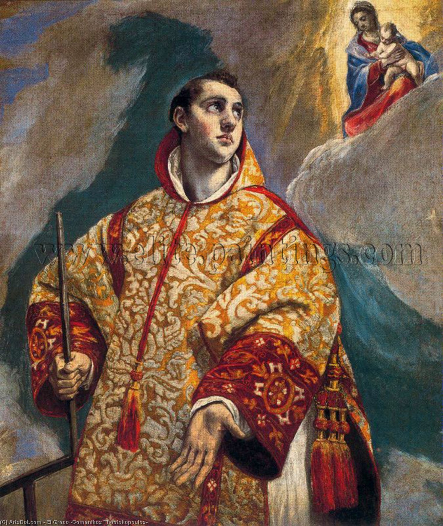Apparition Of The Virgin To St Lawrence — El Greco