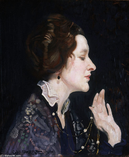 Portrait Of A Lady — George Washington Thomas Lambert