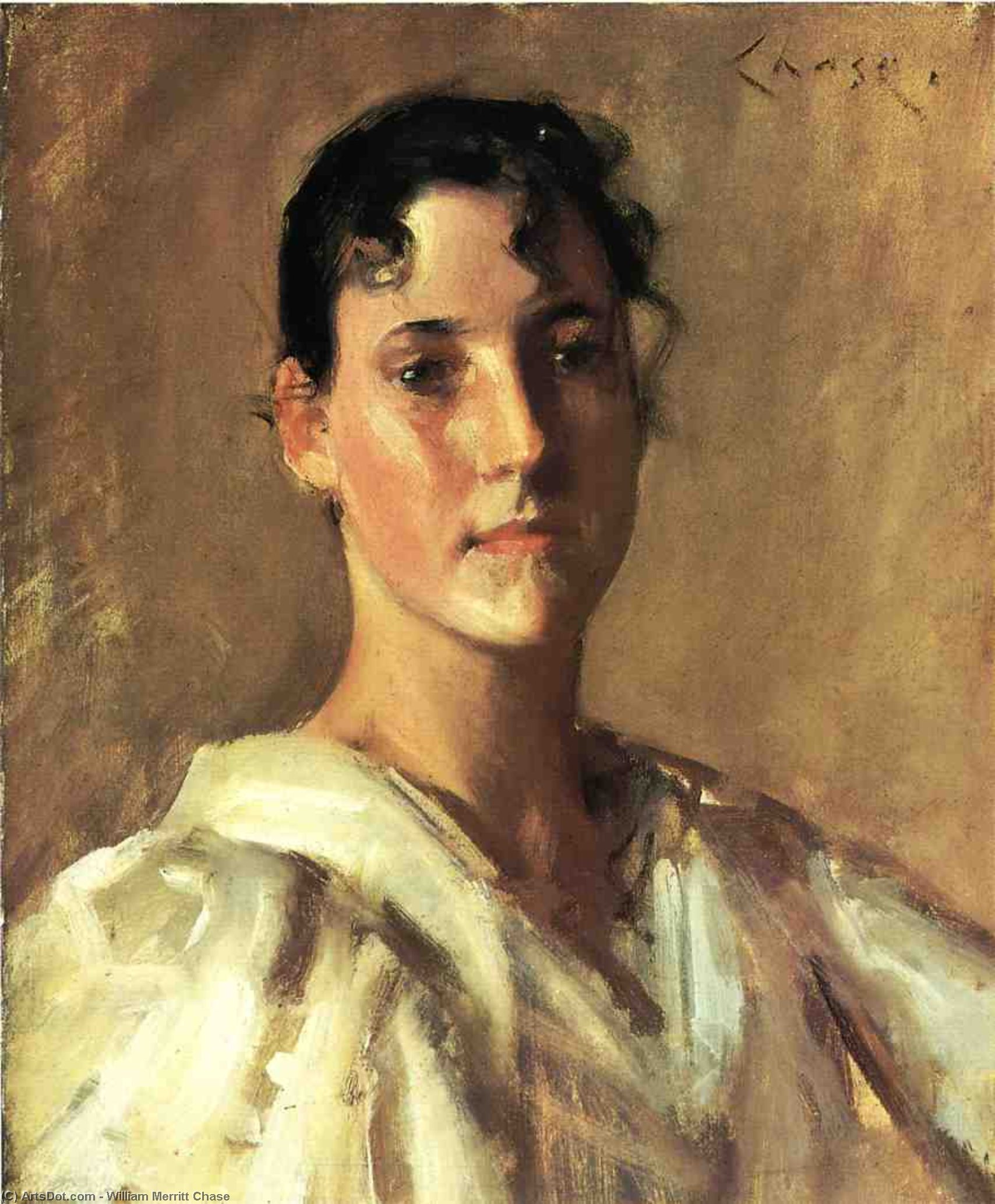 Portrait Of A Young Woman 1 — William Merritt Chase