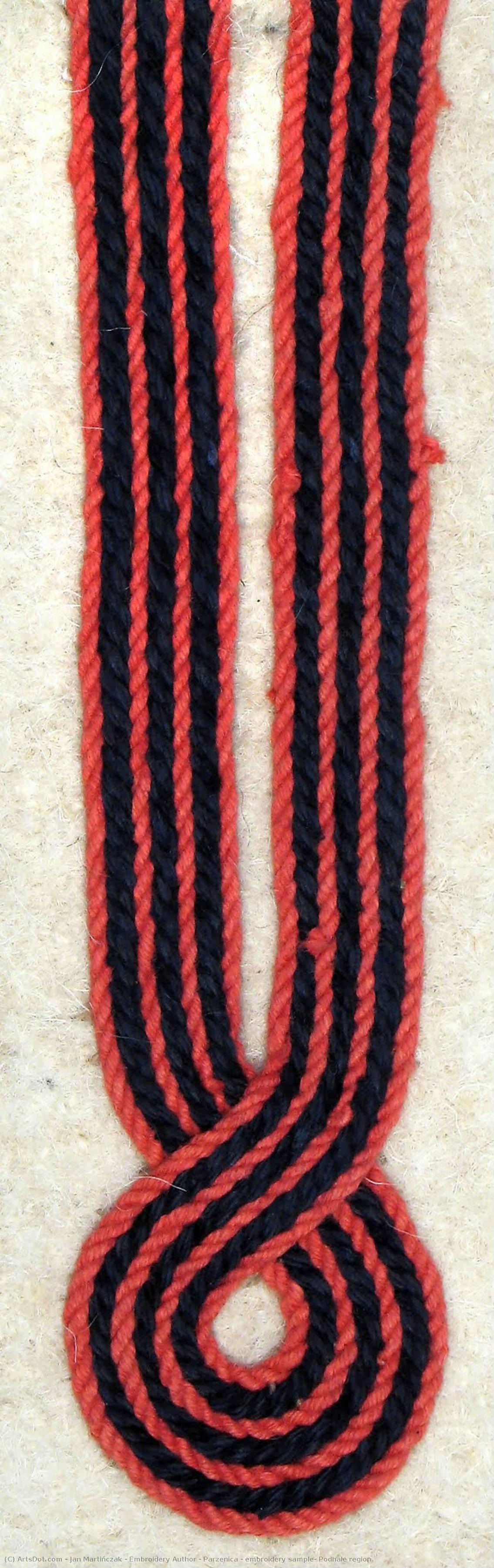 Parzenica - Embroidery Sample, Podhale Region — Jan Martińczak - Embroidery Author
