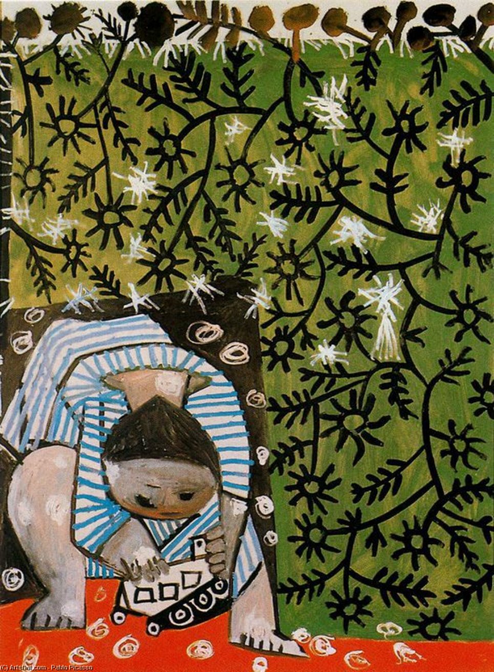 Niño Jugando Con Un Camión — Pablo Picasso