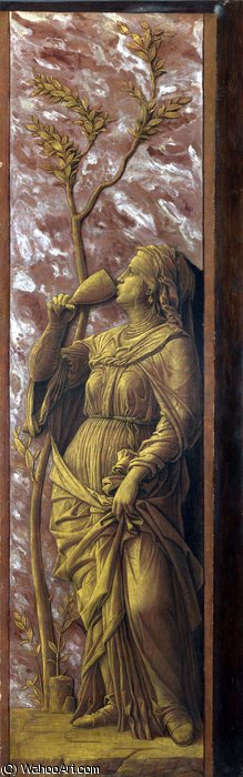 A Woman Drinking — Andrea Mantegna