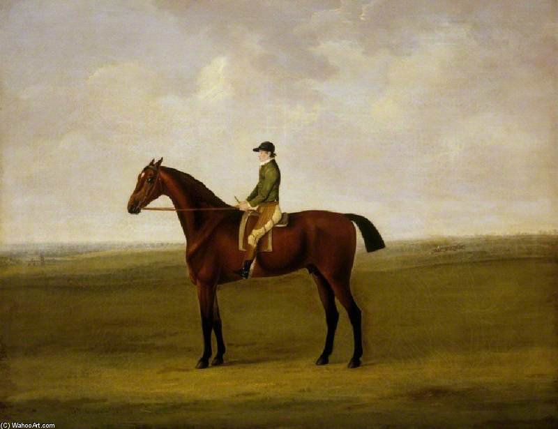 'anvil' With Charles Handley Up, And Running For The Whip On Newmarket Heath In The Background — John Nost Sartorius