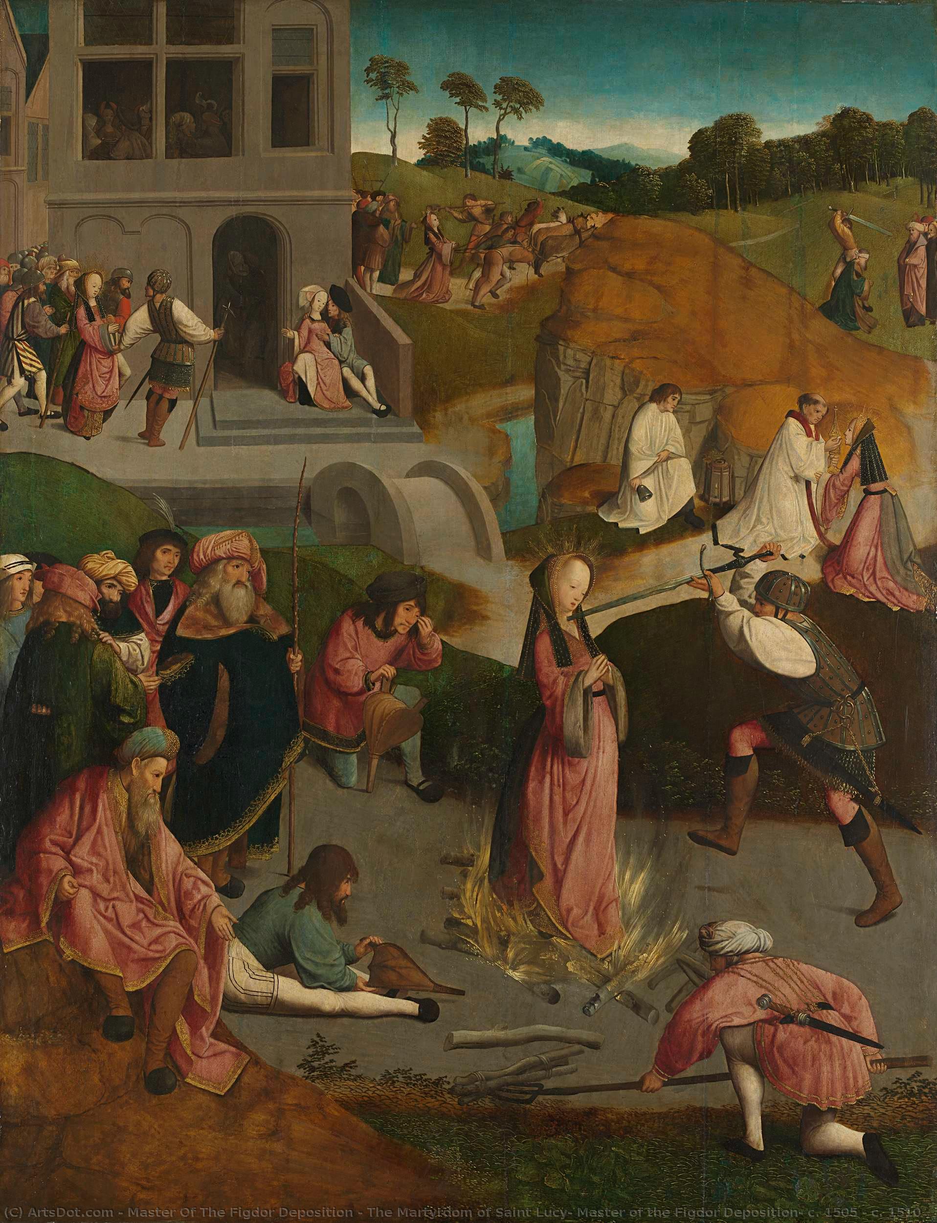 The Martyrdom Of Saint Lucy, Master Of The Figdor Deposition, C. 1505 - C. 1510 — Master Of The Figdor Deposition