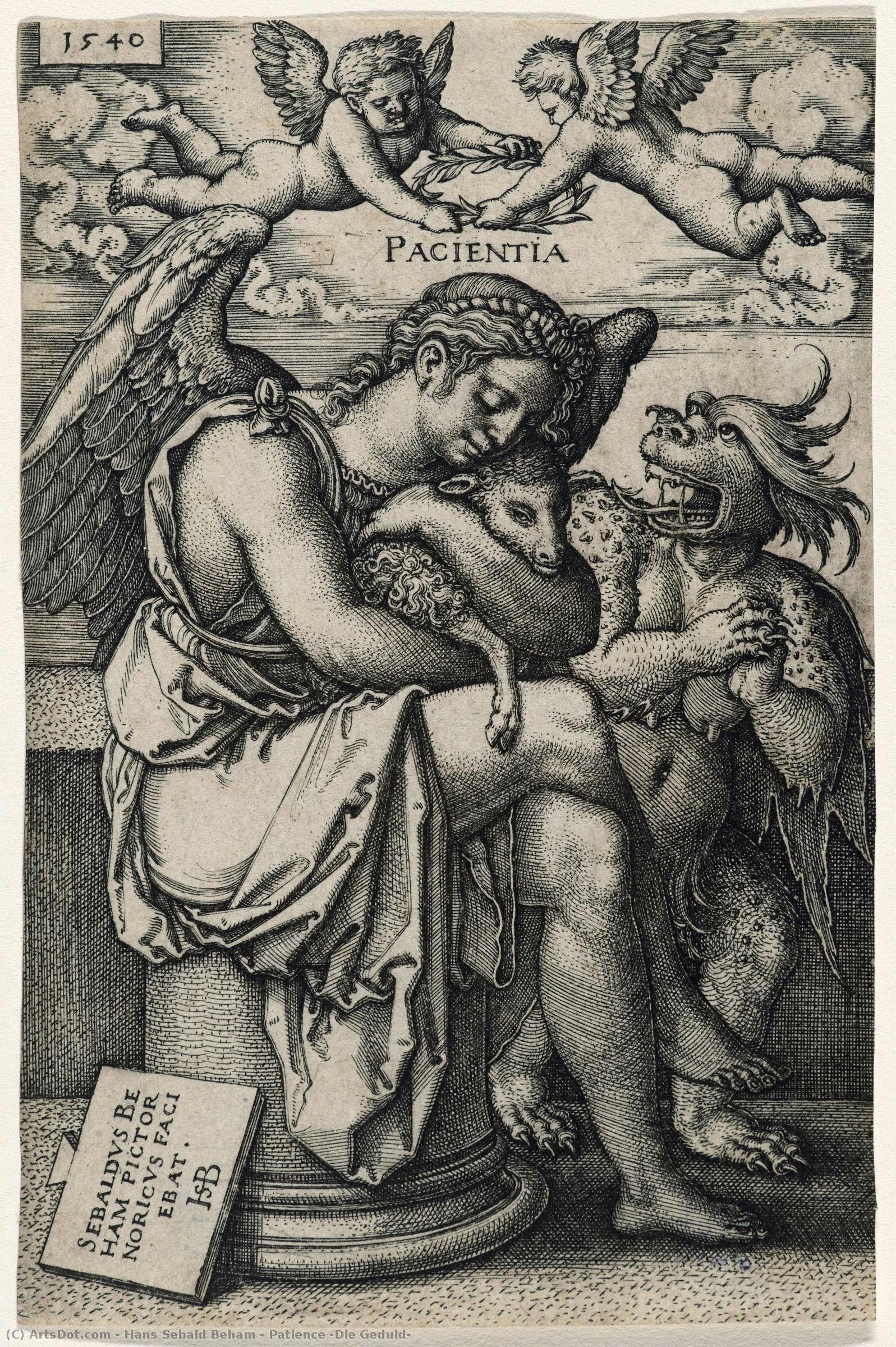 Patience (die Geduld) — Hans Sebald Beham