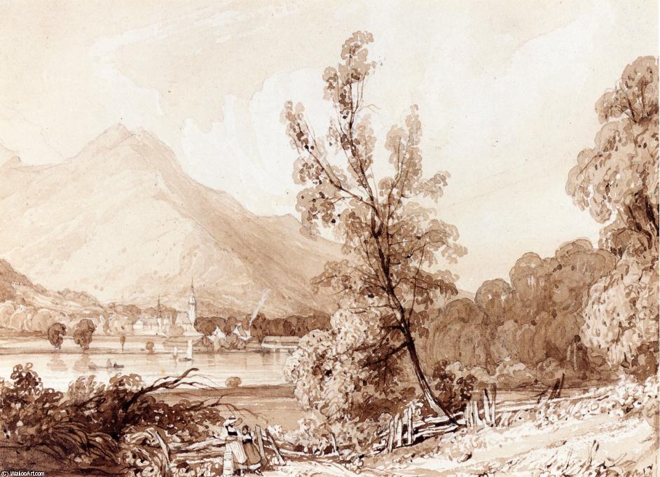 Lake Brientz And Interlaken — Richard Parkes Bonington