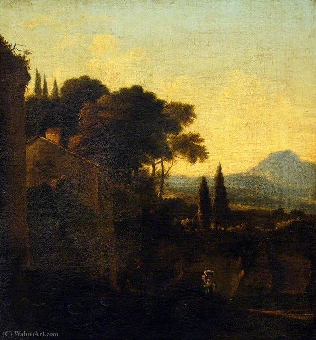 An Italian Landscape — Frederick De Moucheron