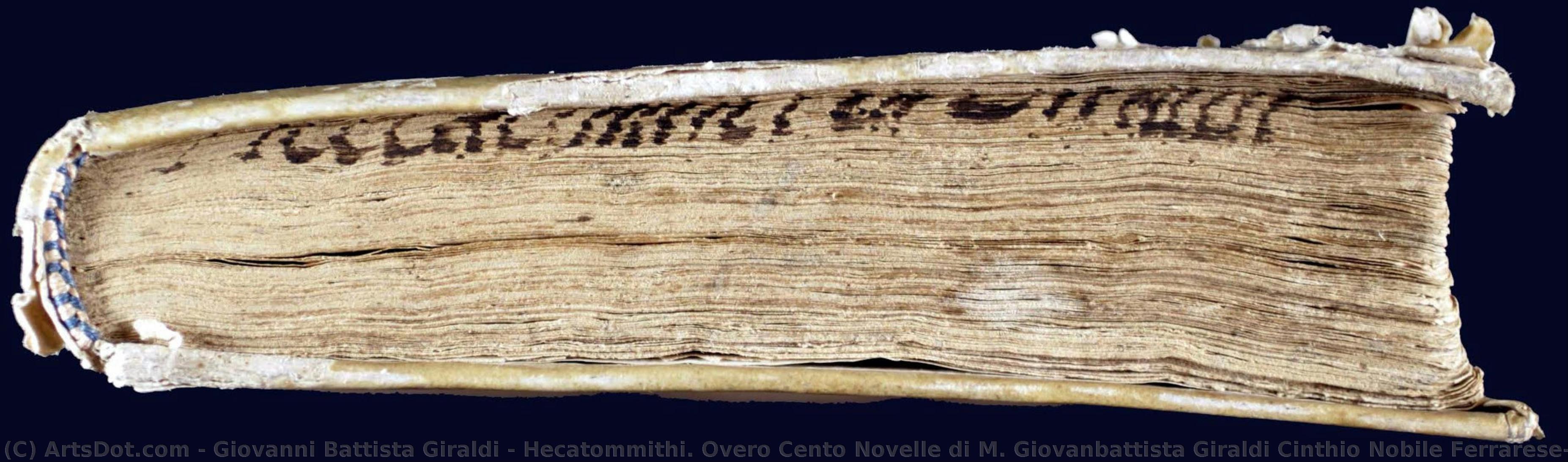 Hecatommithi. Overo Cento Novelle Di M. Giovanbattista Giraldi Cinthio Nobile Ferrarese: Nelle Quali, Oltre Le Dilettevoli Materie, Si Conoscono Moralità Utilissime A Gli Huomini Per Il Ben Vivere; & Per Destare Altresì L — Giovanni Battista Giraldi