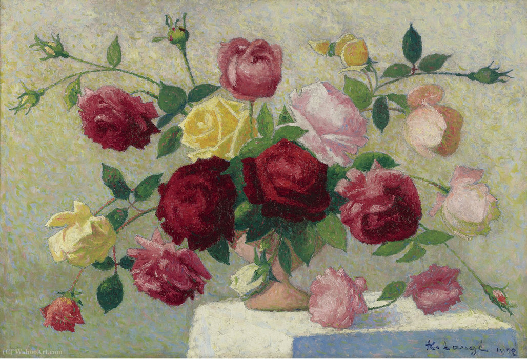 Bouquet Of Roses, (1922) — Achille Laugé
