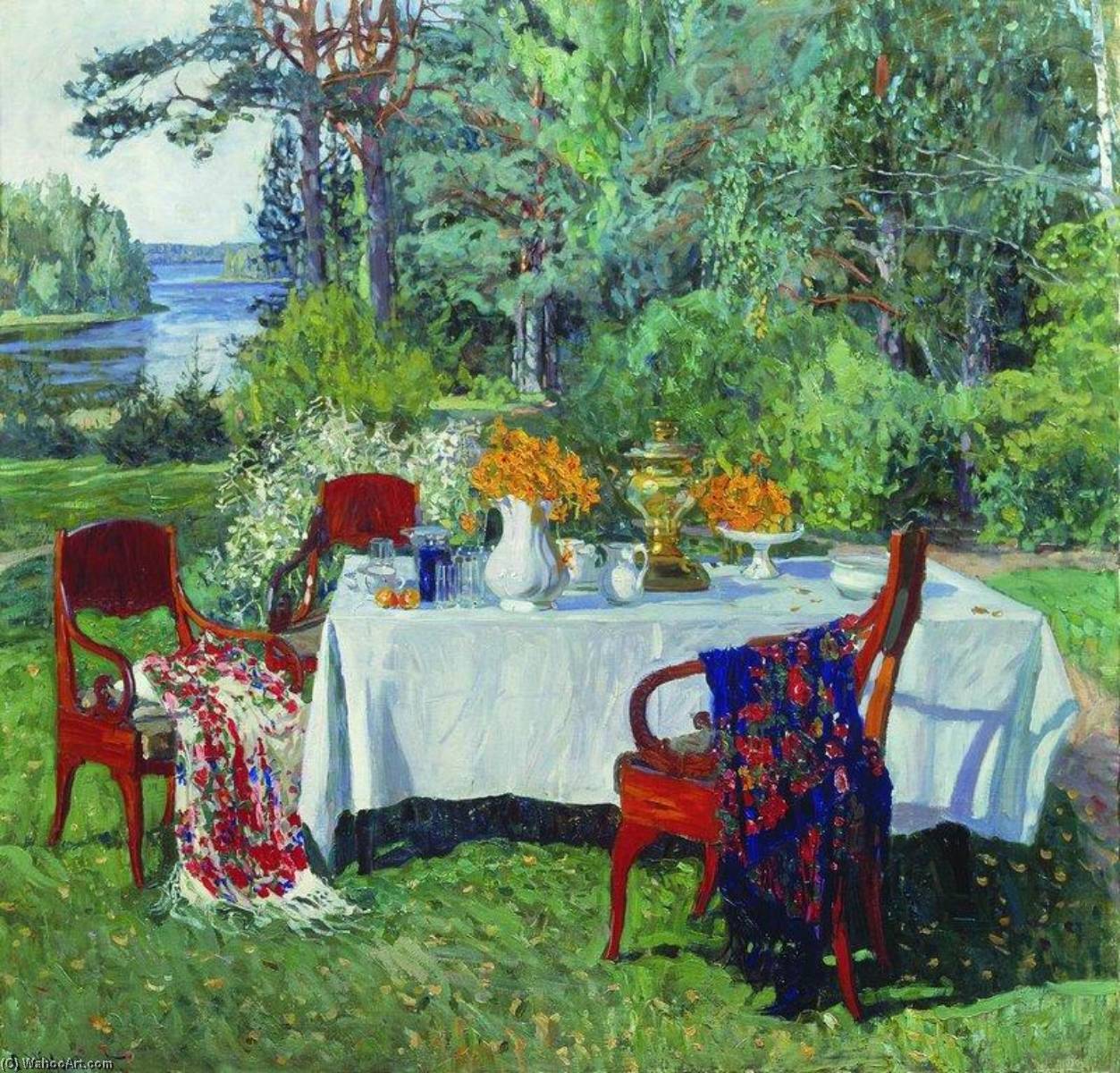 In Front Of The Terrace — Stanislav Zhukovsky