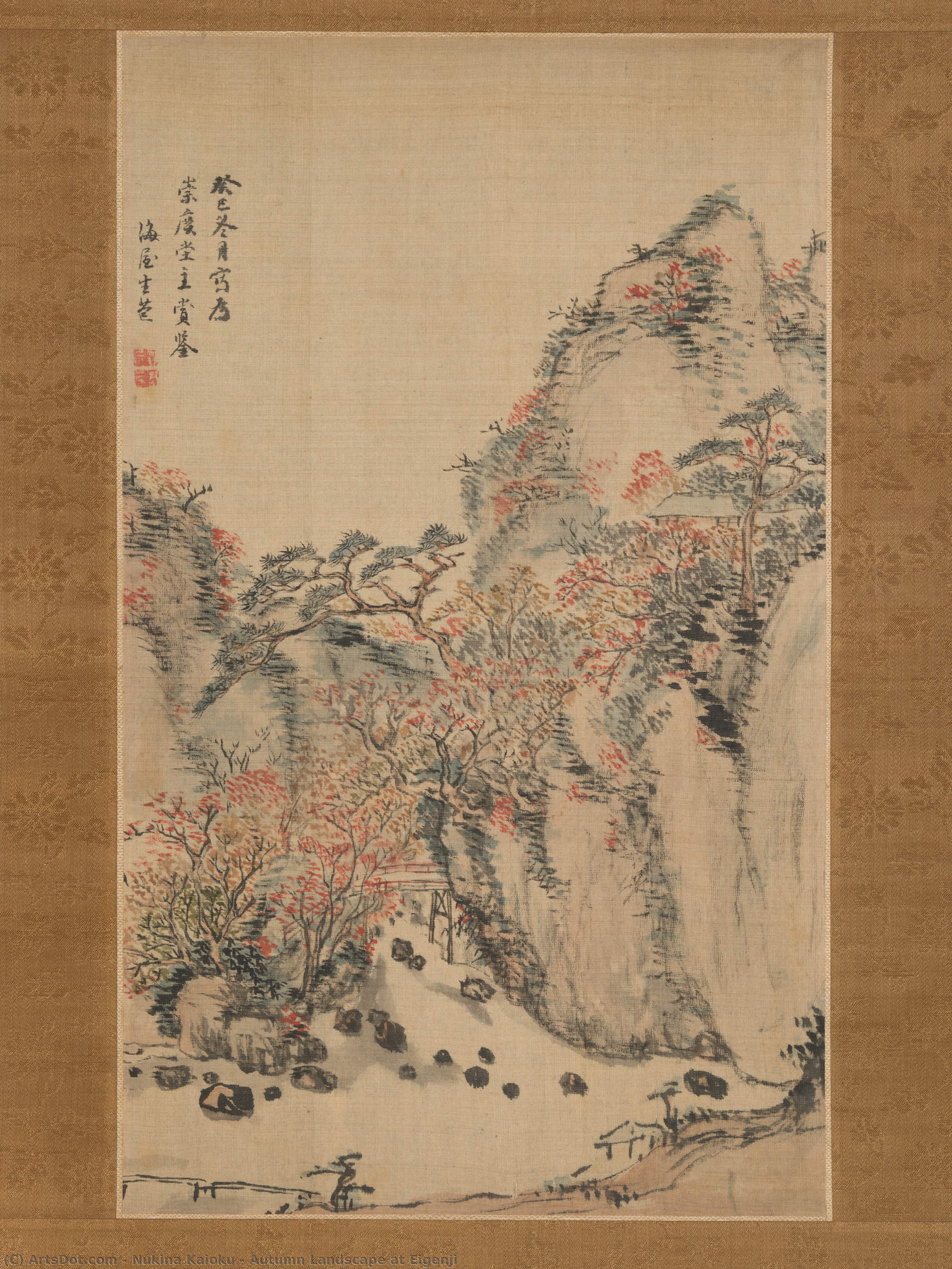 Autumn Landscape At Eigenji — Никина Кайоку
