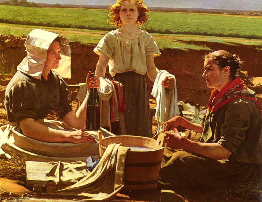 The Washerwomen's Lunch — Jean Eugène Buland