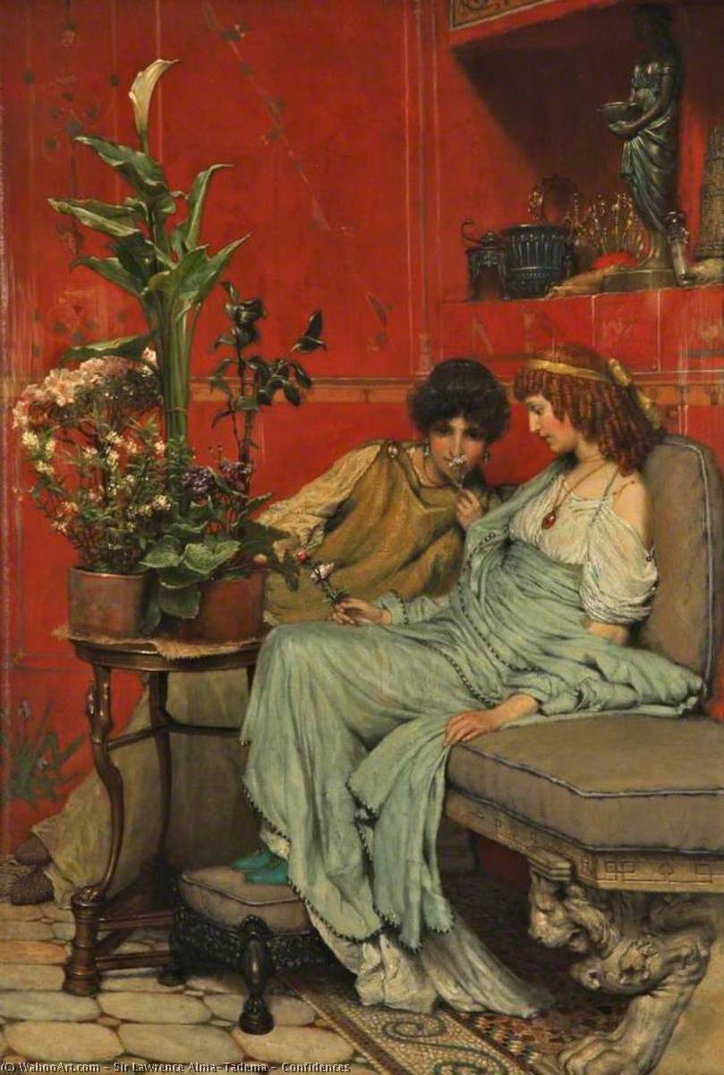 Confidences — Lourens Alma Tadema