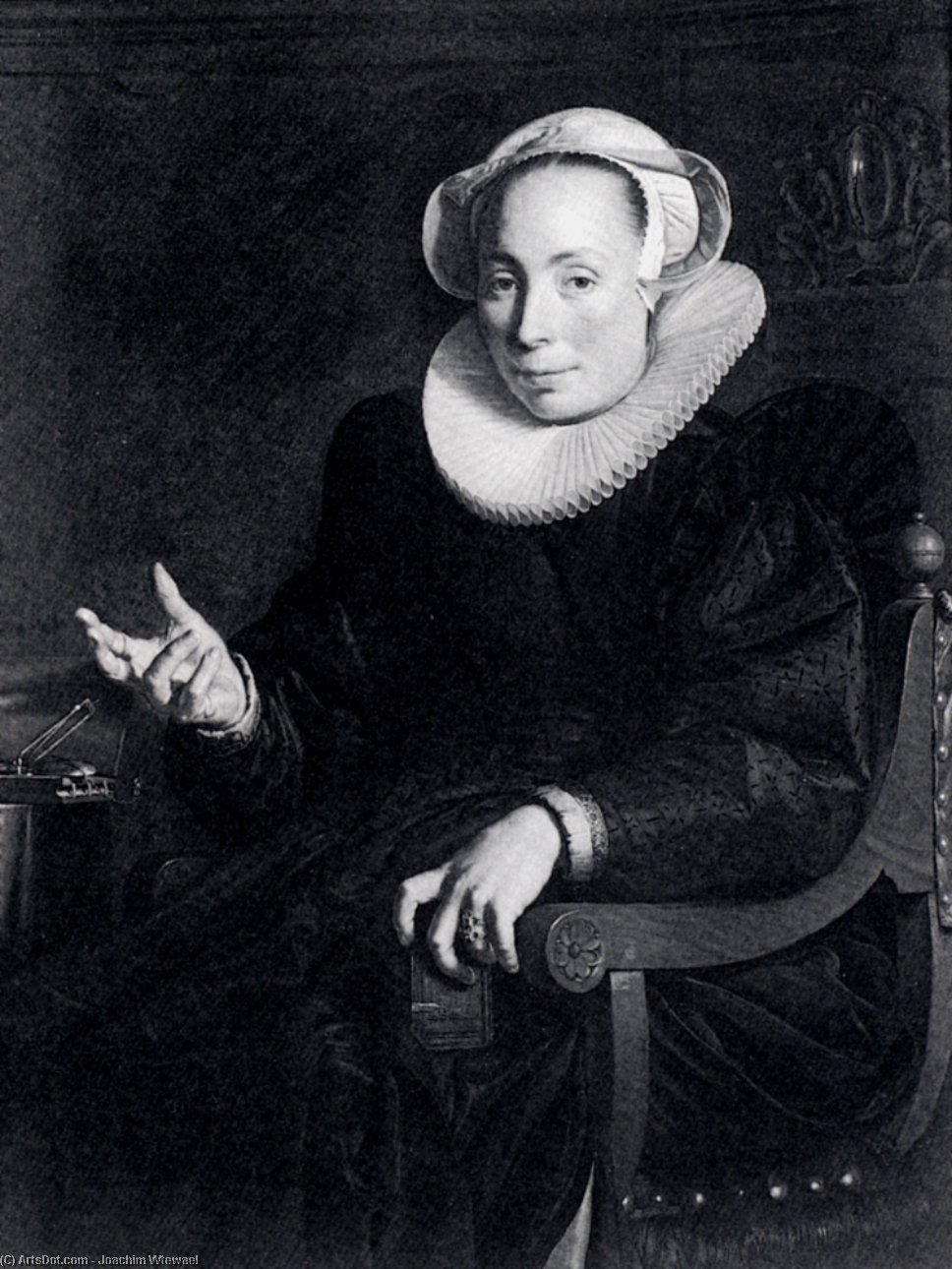 Portrait Of The Artist's Wife — Joachim Anthonisz Wtewael