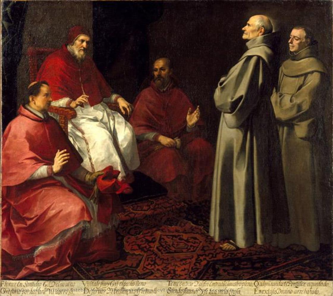 The Blessed Giles Levitating Before Pope Gregory Ix — Bartolomé Esteban Murillo