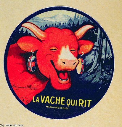 Label Design For 'la Vache Qui Rit' Cheese — Benjamin Rabier