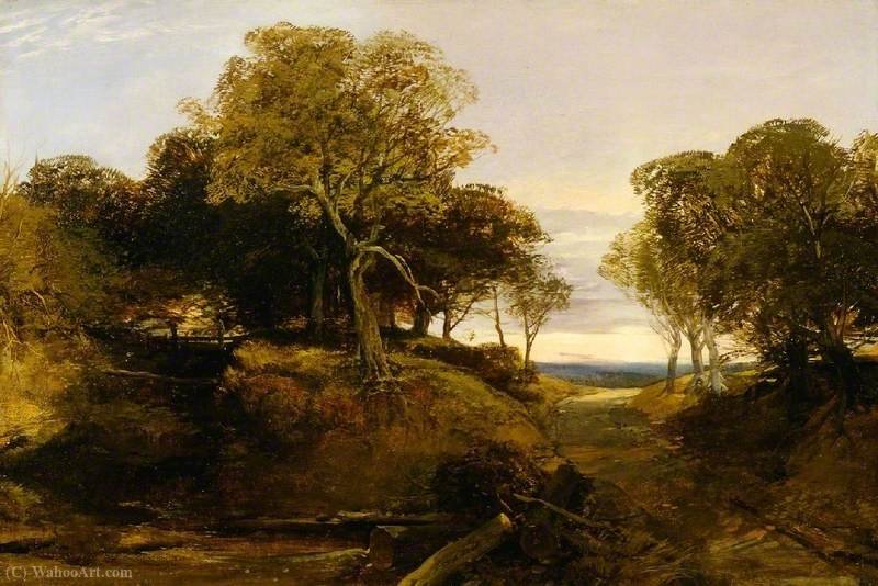 A Path Through A Wooded Landscape — Джон Миддлтон